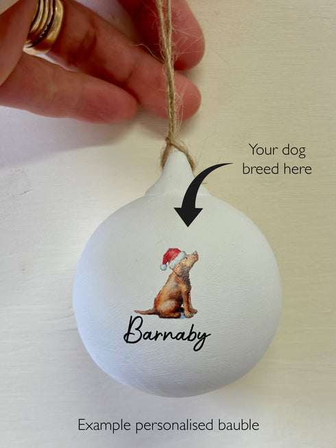 Chihuahua Ceramic Bauble